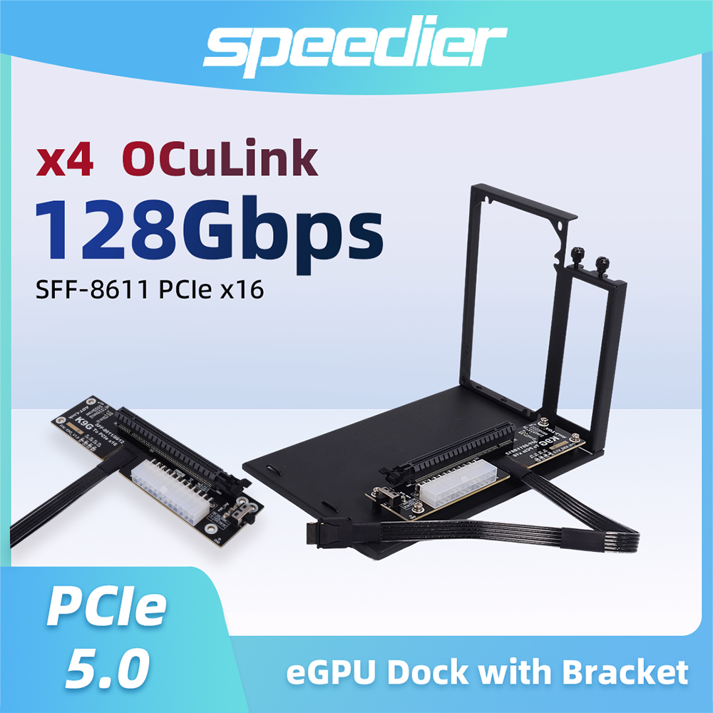 Oculink Egpu Dock Graphics Card - Adaptateur d'extension EGPU OCuLink SFF-8611/8612 vers