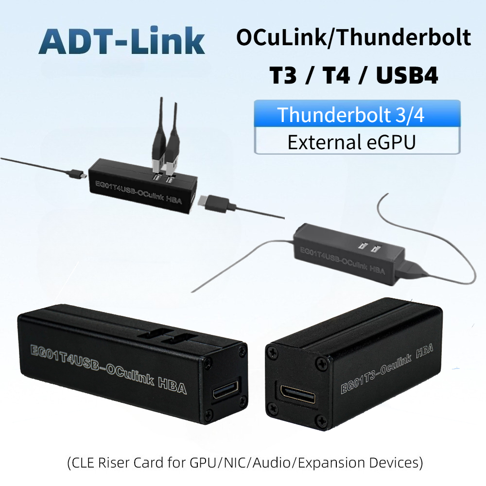 Oculink Egpu Dock Graphics Card - Adaptateur Thunderbolt 4 USB4 OCuLink T3