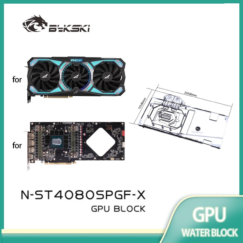 Rtx 4080 Super 16Gb - Bloc GPU Bykski pour carte vidéo
