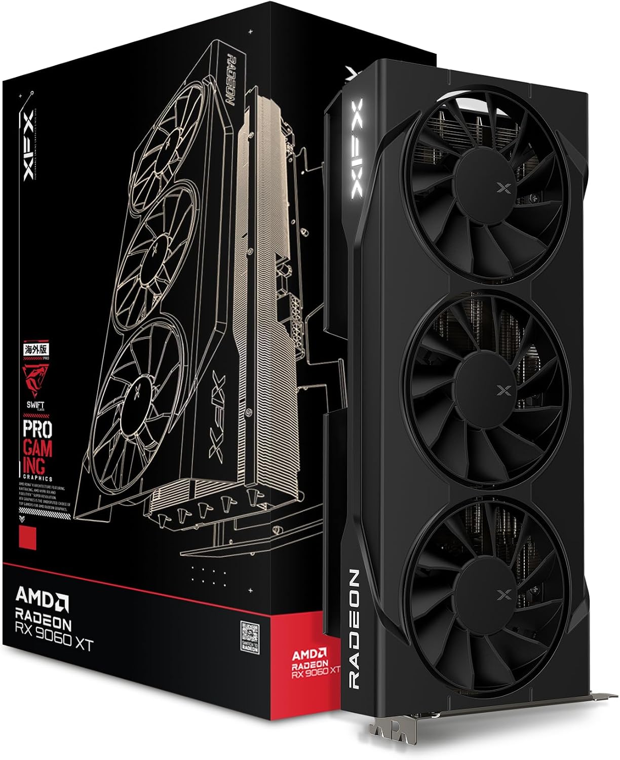 Swift AMD Radeon RX 9060 XT OC - Triple Fan Gaming Graphics Card 16Gb avis et prix