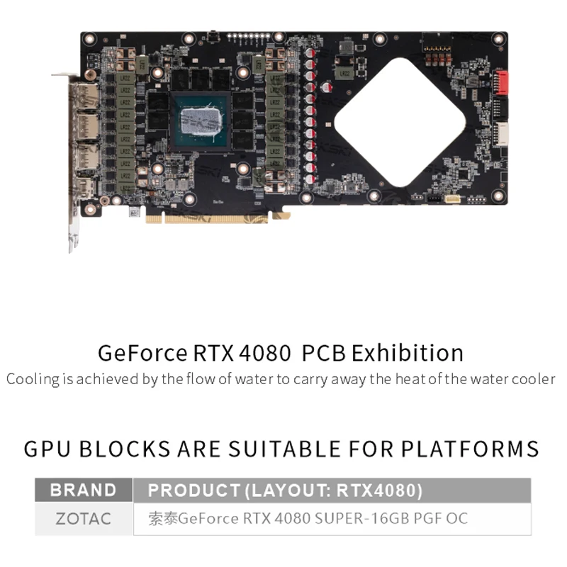 Bykski bloc GPU pour Zotac GeF - Rtx 4080 Super 16Gb avis et prix