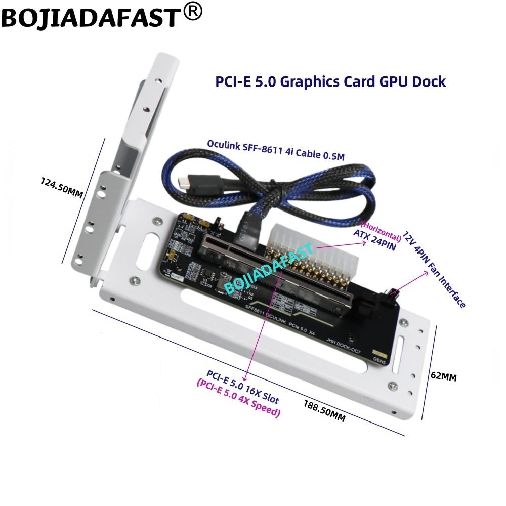 Carte adaptateur PCI-E 5.0 16X - Oculink Egpu Dock Graphics Card avis et prix